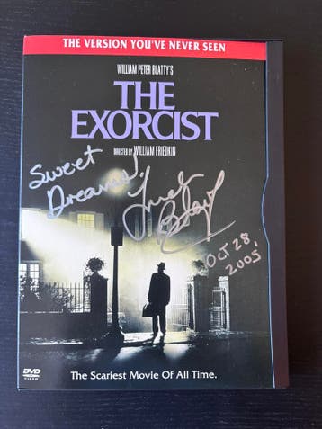 The Exorcist DVD - Gesigneerd door Linda Blair, Ophalen of Verzenden, Nieuw, Film, Gebruiksvoorwerp