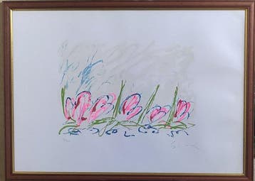 Mario Schifano (1934-1998) - Fiori dacqua, Antiek en Kunst