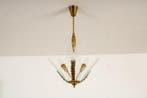 Plafondlamp - Corolla - Messing, Glas - petalen