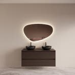 Badmeubelset BWS Riga Met Topplaat 120 cm Bruin Eiken, Ophalen of Verzenden, Nieuw, Bad