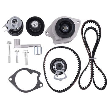 2x Distributieriem + Waterpomp Roller Set Geschikt voor V..., Verzenden, Nieuw, Volkswagen