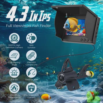 Fish Finder Underwater Camera 1080P HD 4.3 Inch LCD Fishing, Verzenden, Nieuw