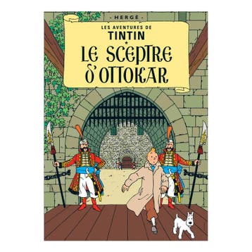 Kuifje De Scepter van Ottokar Poster 50 x 70 cm, Ophalen of Verzenden, Nieuw