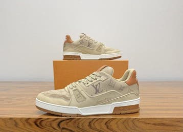 Louis Vuitton - LV Trainer Beige Monogram - Sneakers - Maat:, Nieuw