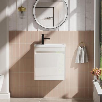 UEV Wastafel met onderkast, 50,5 cm, gasten-wc, wastafel, wa, Verzenden, Zo goed als nieuw