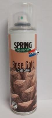Spring pro Florist Bloemenverfspray Rosé Goud Spray 300 cc, Ophalen of Verzenden, Nieuw
