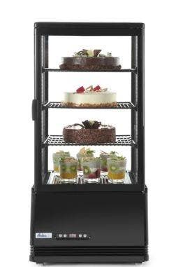 Horeca Koelvitrinekast zwart 78 l 230V 170W Arktic, Verzenden, Nieuw in verpakking