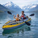 Opblaasbare kajak 2 personen set met peddels stoelen, Verzenden, Nieuw