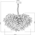 LED Hanglamp - Trion Lovy - E14 Fitting - 4-lichts - Rond -, Huis en Inrichting, Lampen | Hanglampen, Ophalen of Verzenden, Nieuw