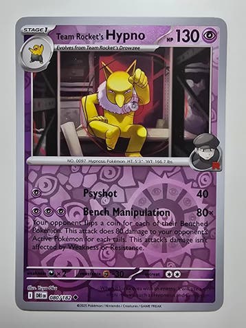 TEAM ROCKETS HYPNO (DESTINED RIVALS 080/182) (REVERSE HOLO), Verzenden, Gebruikt