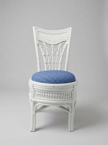 Stoel - Vintage decoratieve rieten stoel uit de jaren 1980 -