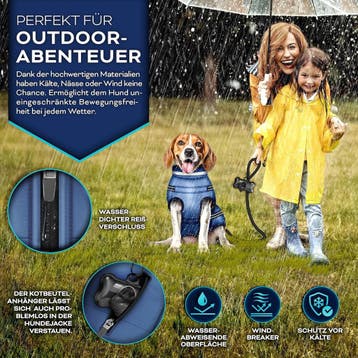 Hondenjas - Hondentrui - Winter - M - Blauw - TRESKO® •, Verzenden, Zo goed als nieuw