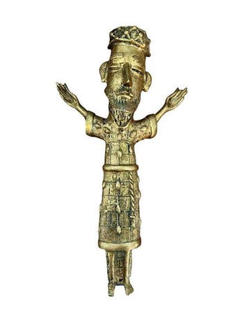 Figuur - Corpus Christi - 26 cm - Messing