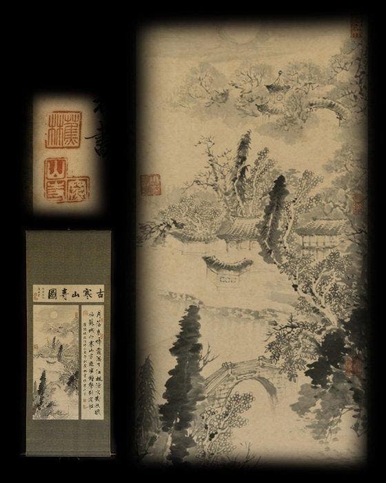 Afbeelding van de Oude Hanshan-tempel [] - Werk, Antiek en Kunst, Antiek | Overige Antiek