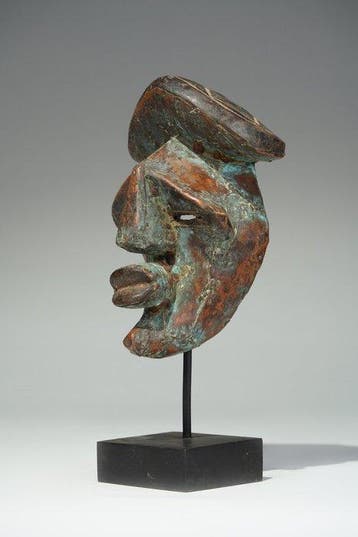 Een houten masker - Lwalwa - DR Congo (Zonder minimumprijs)