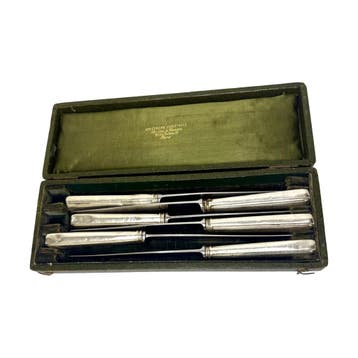 Christofle messen in etui - zilver, Antiek en Kunst, Ophalen of Verzenden
