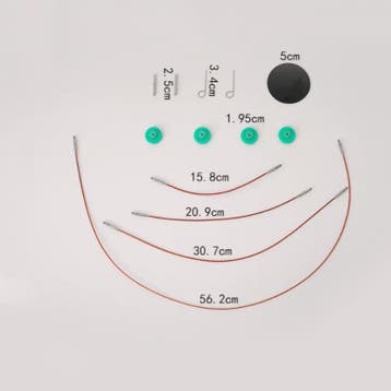 Set Verwisselbare Breinaalden Rond 5.5cm Aluminium - Complet, Verzenden, Nieuw