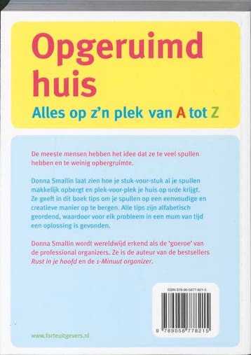 Opgeruimd huis 9789058778215 Donna Smallin, Verzenden, Gelezen, Donna Smallin