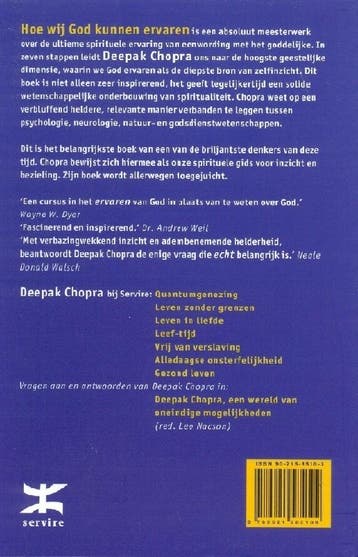 Hoe wij God kunnen ervaren 9789021585109 Deepak Chopra, Verzenden, Gelezen, Deepak Chopra