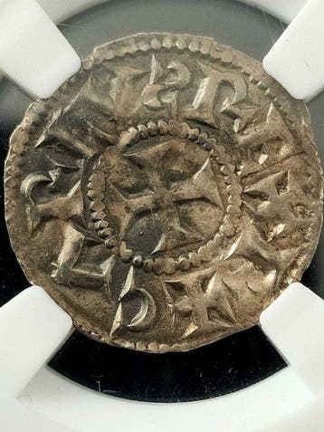 Frankrijk. Karel III le Simple (898-922). Denier (Melle)