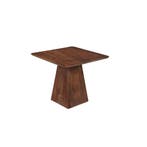 Mangohouten eettafel Mick vierkant bruin 90x90cm, Huis en Inrichting, Verzenden, Vierkant, Nieuw, Industriële meubels