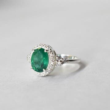 Zonder minimumprijs - Statement ring Zilver - 7.75ct. tw.