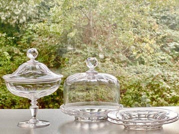 Baccarat - Splendid - Tafelservies (6) - Kaasbel, snoeppot, Antiek en Kunst
