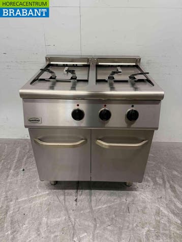 RVS Combisteel Dubbele Friteuse 2 x 18 liter 400V Horeca, Ophalen of Verzenden, Gebruikt