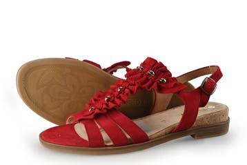 Rieker Sandalen in maat 40 Rood, Verzenden, Sandalen of Muiltjes, Zo goed als nieuw, Rood