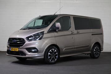 Ford Transit Custom 2.0 TDCI L1 H1 Sport DC Automaat, Automaat, Gebruikt, Euro 6, Leder en Stof