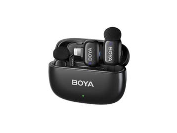 BOYA MINI 15 - Draadloze Microfoon - 2TX + 1RX - Zwart, Muziek en Instrumenten, Verzenden, Nieuw