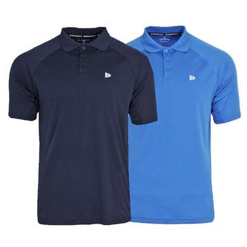 Donnay Donnay Heren - 2-Pack - Sport Polo Bjorn - Navy &, Verzenden, Nieuw