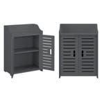 Badkamerkast Trosa opbergkast HKC 62x45x25 cm donkergrijs, Huis en Inrichting, Badkamer | Badkamermeubels, Verzenden, Nieuw