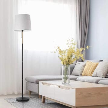 Moderne Staande Lamp – Elegante Paallamp met Kap – Nieuw, Verzenden, Nieuw, Hout, 150 tot 200 cm