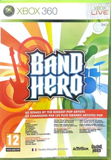 Band Hero (xbox 360 used game), Spelcomputers en Games, Ophalen of Verzenden, Zo goed als nieuw