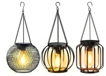 Solar LED Zonnelantaarn –Waterdicht, Warm Wit Licht en Senso, Verzenden, Nieuw