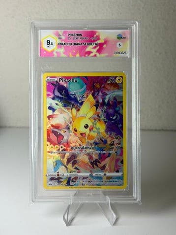 Pokémon - 1 Graded card - Pikachu 160/159 Foil, Secret rare, Nieuw