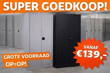 NIEUWE  DRAAIDEURKASTEN– GROTE VOORRAAD, Nieuw, Metaal, Meerdere deuren, 150 tot 200 cm