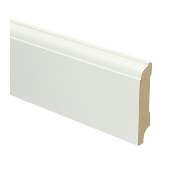 Sfeerplinten MDF Eigentijdse plint 70x15 wit voorgelakt R..., Overige materialen, Verzenden, 50 tot 150 cm, Overige typen
