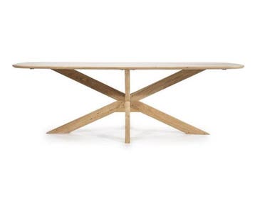 Eleonora Eettafel Nikki Deens ovaal acacia 240x100cm -, Ophalen of Verzenden, Nieuw