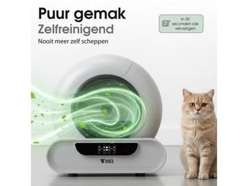 Vivex® Automatische Kattenbak - Zelfreinigend - App, Dieren en Toebehoren, Verzenden, Nieuw