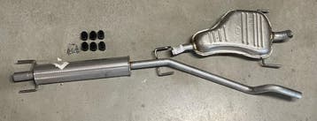 Complete uitlaat Einddemper + Middendemper Opel Astra H, Verzenden, Nieuw