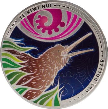 New Zealand Kiwi 1 oz 2026 Proof Coloured (2.500 oplage), Verzenden, Losse munt, Zilver