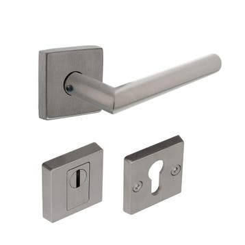 Intersteel set achterdeurbeslag vierkant: deurkruk Jura,, Verzenden, Nieuw
