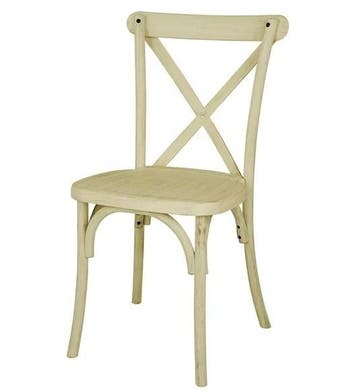 Manhattan Kruisrug Harsstoelen Naturel (Set Van 4), Verzenden, Nieuw in verpakking