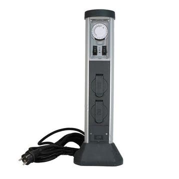 Tuinpaal - 2x contactdoos + Timer, Ophalen of Verzenden, Nieuw