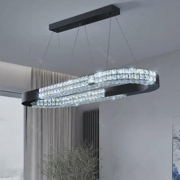 Luxe Kristallen Plafondlamp - Moderne Hanglamp voor Eetkamer, Huis en Inrichting, Lampen | Hanglampen, Verzenden, Nieuw