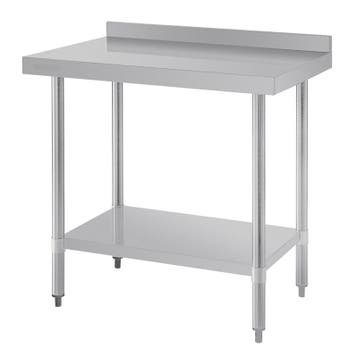 Demontabele RVS / Inox werktafel met achteropstand – 600 mm, Ophalen of Verzenden