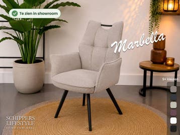 Eetkamerstoel Marbella (bestseller), Huis en Inrichting, Stoelen, Nieuw, Overige kleuren, Eén