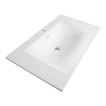 Brauer Glacier Wastafel - 80 cm - met 1 Spoelbak en 1, Ophalen of Verzenden, Nieuw